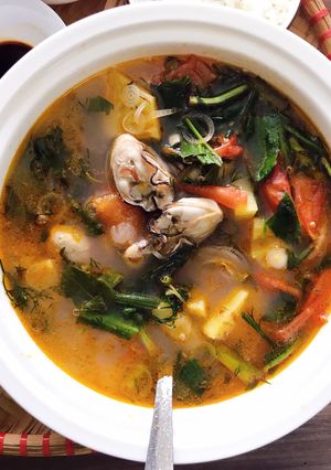 Hình của món Hàu nấu canh chua.