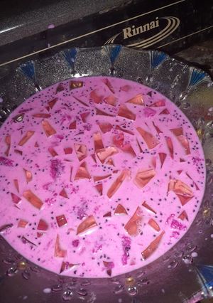 Foto resep Es buah naga