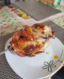 Pollo relleno asado