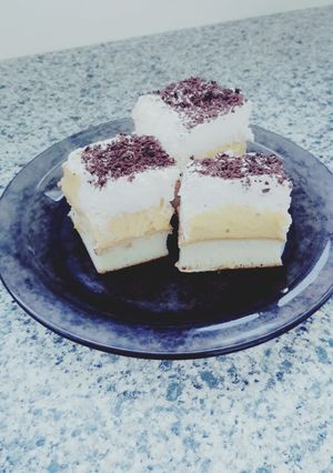 Madártej szelet recept fotója