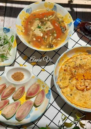 Hình của món Bữa cơm nấu nhanh ngày nắng nóng.