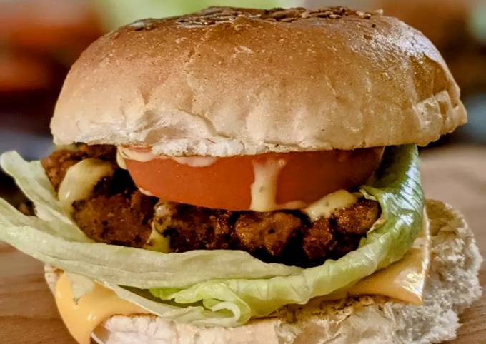 Restaurant style Chicken Burger