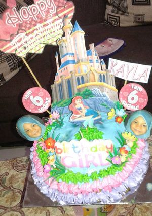 Foto resep Birthday Rainbow Cake Kukus