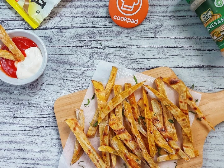 Langkah Gampang Membuat Resep Baked Sweet Potato Fries yang Lezat Sekali Anti Ribet, Menggugah Selera