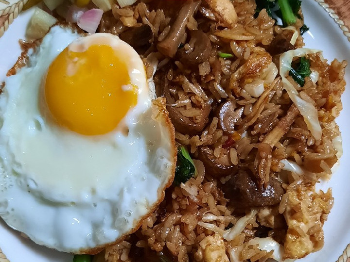 Cara Buat Nasi Goreng Ayam Jamur Enak