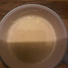 A picture of Delicious creamy coffee.