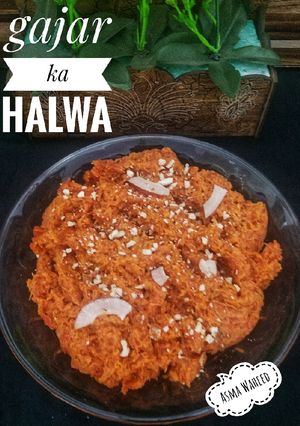 A picture of Gajar ka halwa.