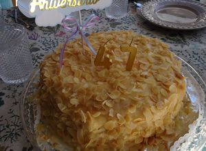 Foto de Bolo fécula de batata com amêndoa laminada torrada (o meu bolo de aniversário)