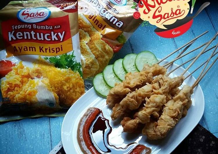 Cara Menghidangkan Sate Ayam Crispy Anti Ribet!
