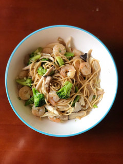 奶油香蒜鮮蝦義大利麵🍝 的食譜成品照片