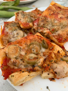 Una foto de Mini pizzas de aperitivo