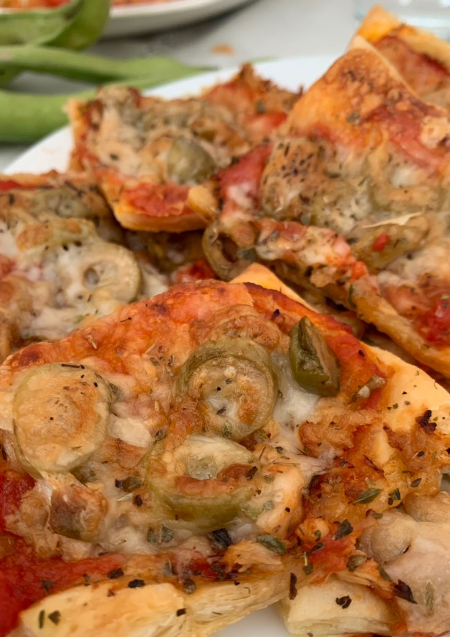 Una foto de Mini pizzas de aperitivo