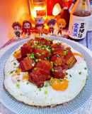 黯然銷魂半熟蛋滷肉蓋飯