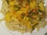 Macaroni and potatoes