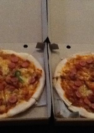 Foto resep Pizza Italia Topping Saus Spaghetti