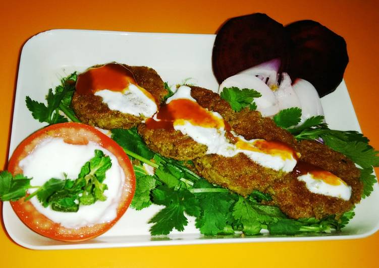 Easiest Way to Prepare Quick Green chana and hungcurd royal kababs #protein Cooking Basics for Newbies