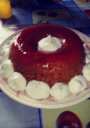 Una foto de Flan casero