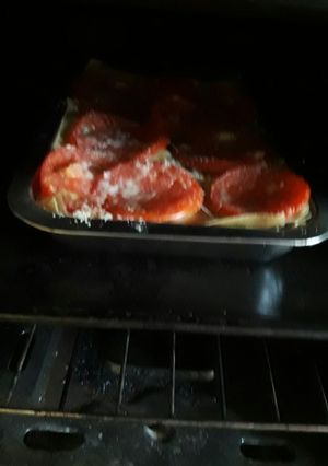 Una foto de Lasaña de acelga