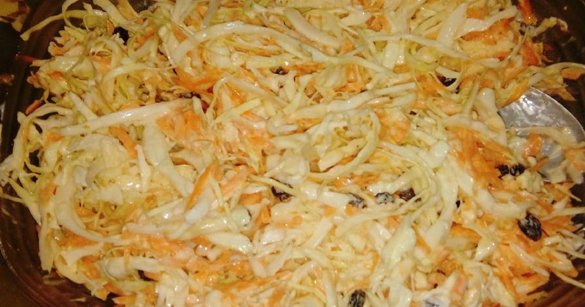 Receta ensalada de col y zanahoria dulce