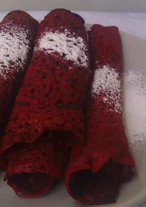 A picture of Red Velvet Crepes.