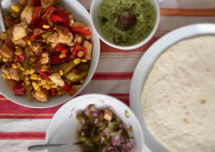 Fajitas rápidas de aprovechamiento: idea de cena