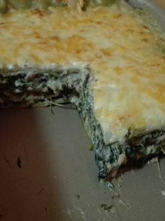 Una foto de Lasaña verde