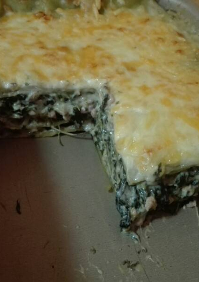 Una foto de Lasaña verde