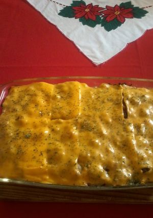 A picture of Mince lasagne.