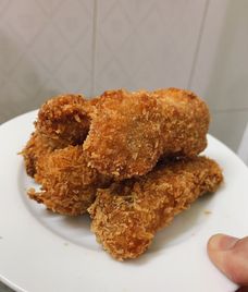 cá hồi chiên giòn