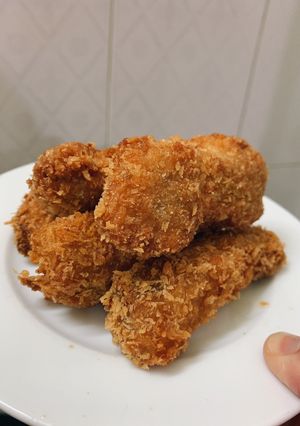 Hình của món Cá hồi chiên xù cho bé.