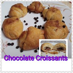 A picture of Chocolate Croissants (without Oven).