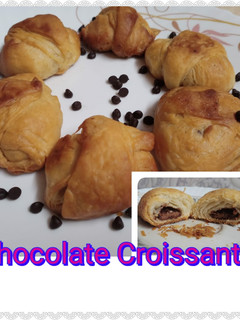 A picture of Chocolate Croissants (without Oven).