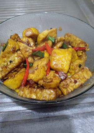 Foto resep Tahu Tempe Cabe Merah