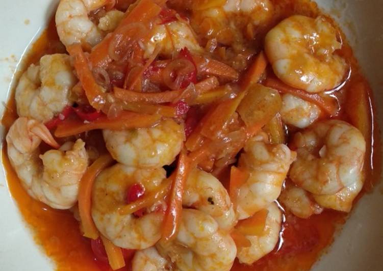 Resep Udang Asam Manis Simple, Lezat