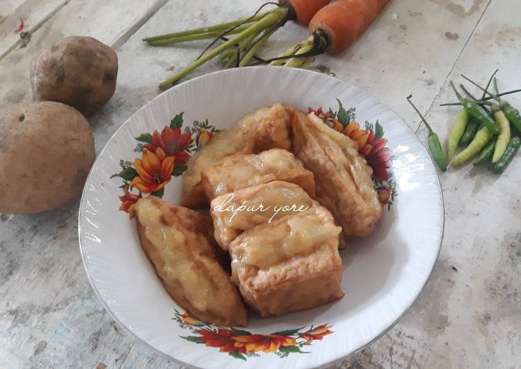 Vegetarian tahu baso (tahu baso tanpa daging)