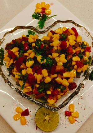 कॉर्न चाट(corn chaat recipe in Hindi) रेसिपी मुख्य फोटो