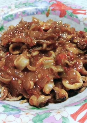 Foto resep Cumi asam manis pedas