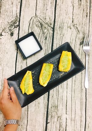 Hình của món Xôi Mít lá nếp.