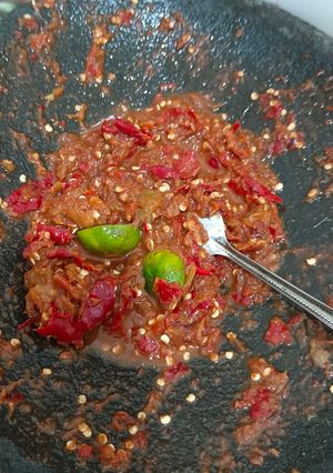 Foto resep Sambal dadak |sambal Terasi mentah seger