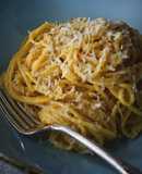 Buttery Parmesan Spaghetti With Smoked Sea Salt