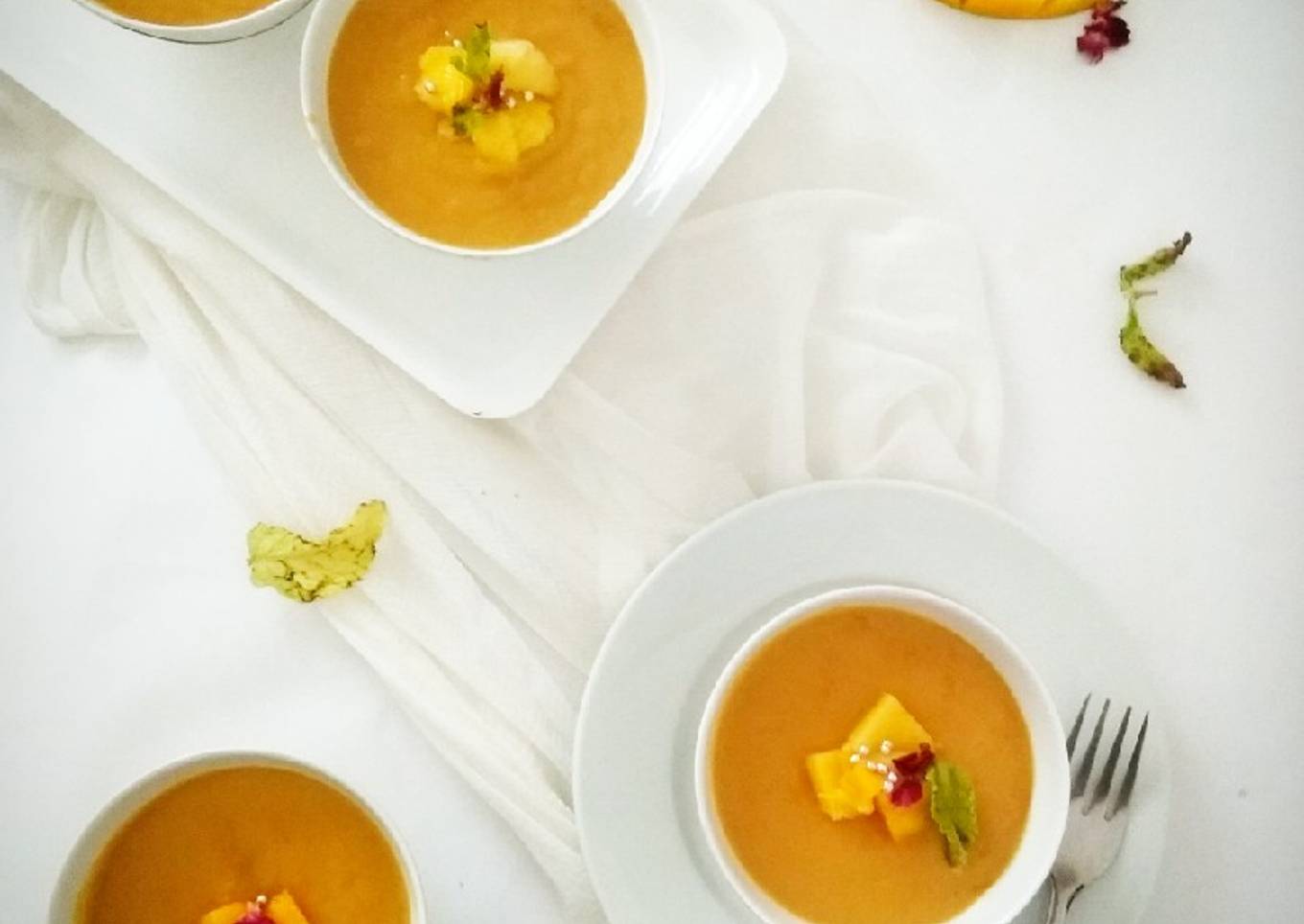 Sugar Free Mango Custard