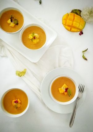 A picture of Sugar Free Mango Custard.