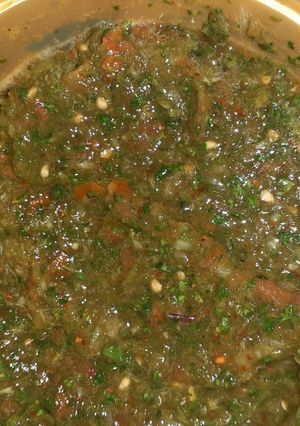 A picture of Imli chutney.