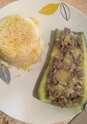 Una foto de Zapallo italiano relleno