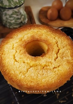 Foto resep Butter cake tape singkong keju (1 bowl)