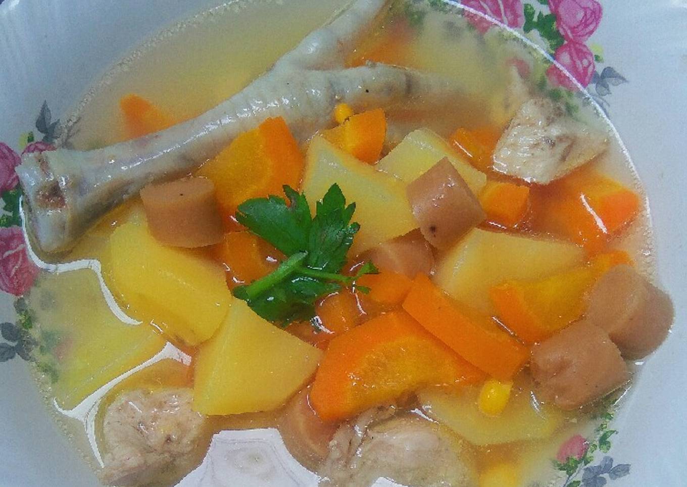Sop Ayam Tanpa Bawang