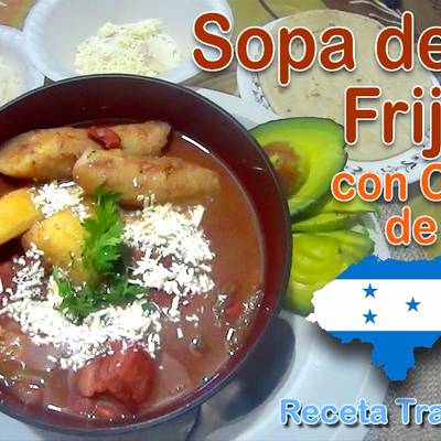 Descubrir 82+ imagen sopa de frijoles hondureña receta