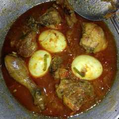 Ayam dan Telur pedas asam manis 😋 রেসিপির প্রধান ছবি