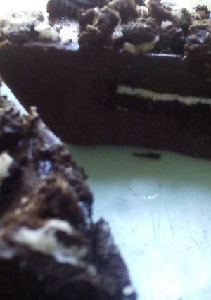Foto resep Puding Brownies isi Oreo