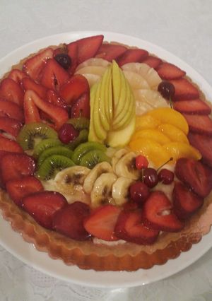 صورة لوصفة تارت الفواكه 🍒🍓🍌🍍🍎
